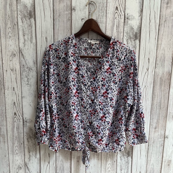 BeachLunchLounge red/blue front knot top size XS - Picture 1 of 5